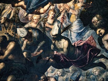 Le Paradis de Tintoret, evêques et saints martyrs, au Palais des Doges de Venise
