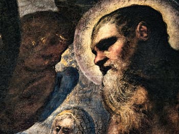 Le Paradis de Tintoret, portrait de l'apôtre saint Paul, au Palais des Doges de Venise