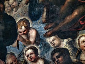 Le Paradis de Tintoret, les enfants de Rachelle, au Palais des Doges de Venise
