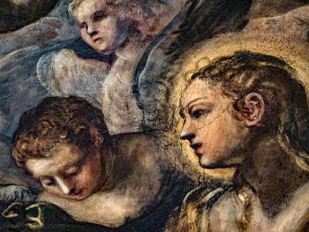 Tintorettos Paradies, Porträt der Heiligen Maria Magdalena, im Dogenpalast in Venedig
