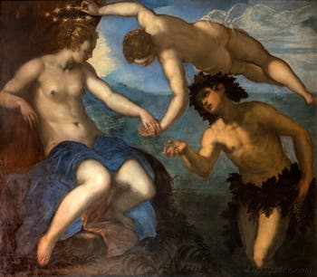 Tintoretto, Ariadne, Venus und Bacchus im Saal des Antikollegiums des Dogenpalastes in Venedig.