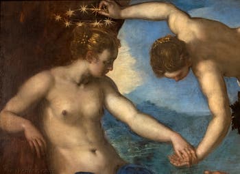 Tintoretto, Ariadne, Venus und Bacchus im Saal des Antikollegiums im Dogenpalast in Venedig.