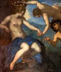 Le Tintoret, Ariane, Vénus et Bacchus au Palais des Doges de Venise dans la salle de l'Anti-collège.