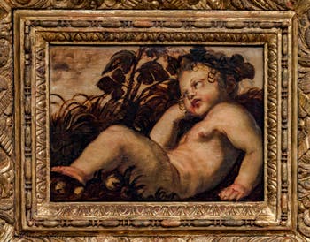Tintoretto, der Herbst, Salon des quadratischen Atriums des Dogenpalastes in Venedig