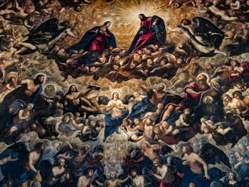 Tintoretto's Paradise in the Great Council Chamber of the Doge's Palace in Venice