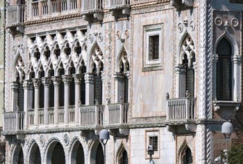 Der Palazzo della Ca' d'Oro in Venedig, Italien