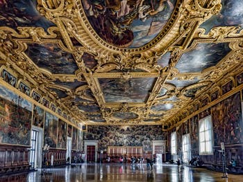 La salle du Grand Conseil Palais des Doges à Venise