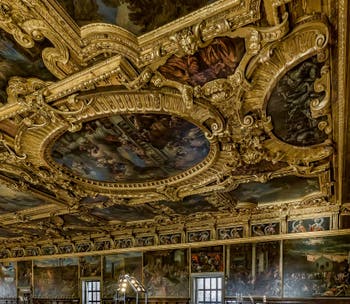 Saal des Großen Rates des Dogenpalastes in Venedig