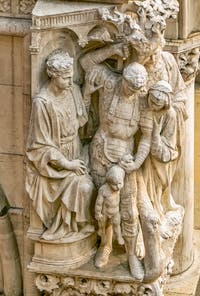 Sculpture du Jugement du Roi Salomon, Palais des Doges à Venise