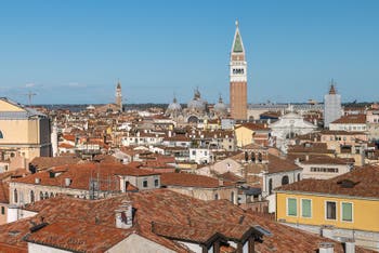 The Basilica and Campanile of San Marco and the Doge's Palace seen from the terrace of the Palazzo Pisani