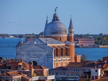 The Church of the Redentore on the island of Giudecca seen from the terrace of the Palazzo Pisani