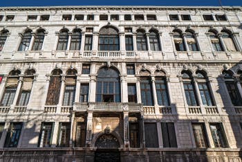 The façade of the Palace Pisani