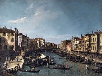 Canaletto, Le Grand Canal vu du Pont du Rialto vers la Ca' Foscari à Venise, Galerie Nationale Barberini à Rome