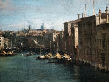 Canaletto, Le Grand Canal vu du palais Balbi jusqu’au pont du Rialto, palais et Basilique San Giovanni e Paolo, à la Ca' Rezzonico à Venise