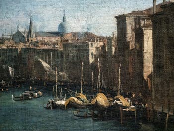 Canaletto, Le Grand Canal vu du palais Balbi jusqu’au pont du Rialto, palais et Basilique San Giovanni e Paolo, à la Ca' Rezzonico à Venise