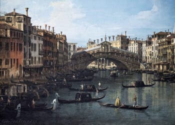 Canaletto, Le Grand Canal de Venise et le Pont du Rialto vu du Sud, Galerie Nationale Barberini à Rome