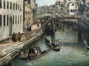Canaletto, La Vue du Rio dei Mendicanti, la Fondamenta dei Mendicanti, à la Ca' Rezzonico à Venise