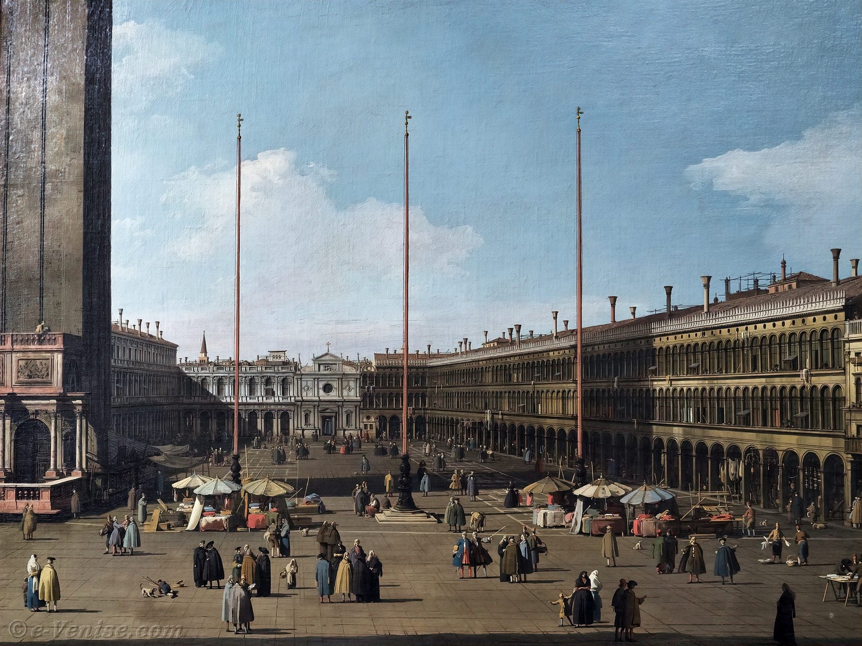 Canaletto Place Saint Marc Procuraties Depuis La Basilique