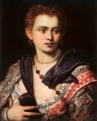 Tintoretto, Portrait of the Courtesan Veronica Franco