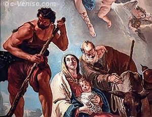 Giandomenico Tiepolo - La Fuite en Égypte, Capella Sant’Atanasio - église de San Zaccaria