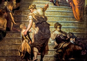 Le Tintoret, La Présentation de la Vierge au Temple à l'église de la Madonna de l'Orto à Venise.
