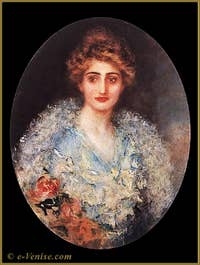 Portrait de femme par Mariano Fortuny en 1900