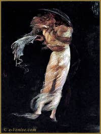 Gemälde von Mariano Fortuny. Die Walküre, Siegmund und Sieglinde, 1893
