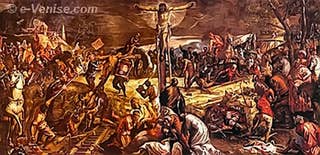 La Crucifixion du Tintoret Scuola Grande di San Rocco à Venise