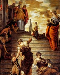 Tintoretto, Die Darstellung der Jungfrau Maria im Tempel