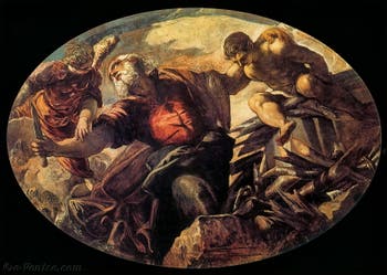 The Tintoretto, The Sacrifice of Isaac, at the Scuola Grande San Rocco in Venice