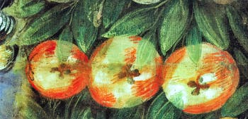 Le Tintoret, Trois Pommes, huile sur toile à la Scuola Grande San Rocco à Venise