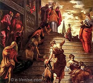 Tintoret Présentation de la Vierge au Temple à la Madonna dell Orto