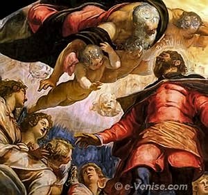 Tintoret Saint Roch en Gloire Scuola San Rocco