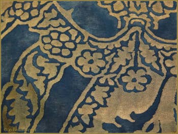 Detail eines Mariano Fortuny-Stoffes