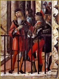 Vittore Carpaccio “L'arrivo degli ambasciatori” (particolare)