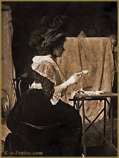 Portrait de Zina Princesse de Hohenlohe à partir duquel Mariano Fortuny a dessiné une affiche publicitaire pour du beurre