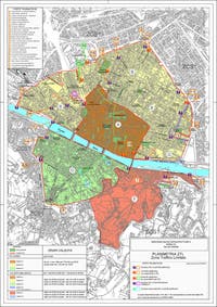 Carte des Zones ZTL, Zone de Trafic limité, à Florence en Italie