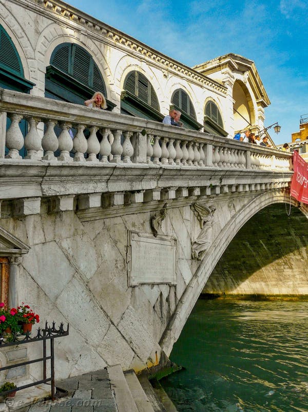 Pont Rialto Venise Pont bois Italie Moyen Age