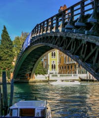 The Accademia Bridge on the Grand Canal in Venice