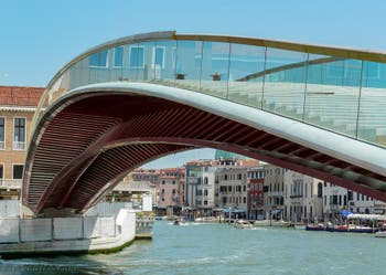 Constitution Bridge, Ponte della Costituzione by Santiago Calatrava over the Grand Canal in Venice