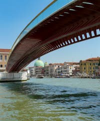 Constitution Bridge, Ponte della Costituzione by Santiago Calatrava on the Grand Canal in Venice