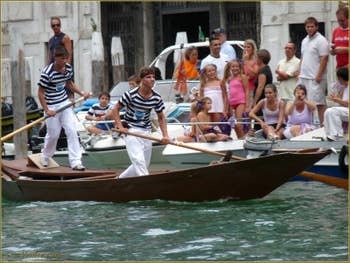The Historic Venice Family Regatta from youngest to oldest