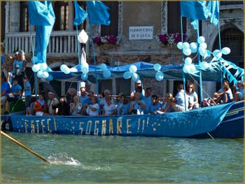 Regata Storica de Venise, supporters du Cortège sportif