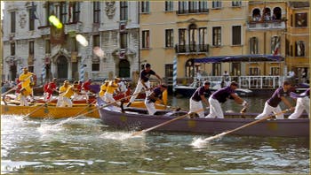 Die Caorline bei der Regata Storica, der historischen Regatta in Venedig