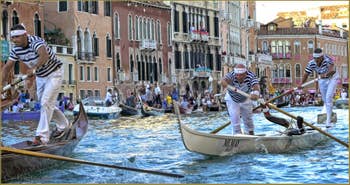 La Regata Storica, la Régate Historique de Venise, régate des Gondolini
