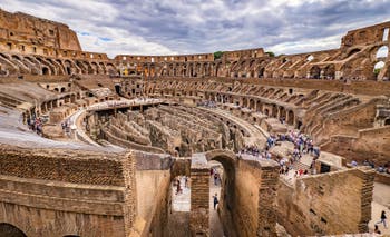 Le Colisée à Rome en Italie, l'amphithéâtre Flavien