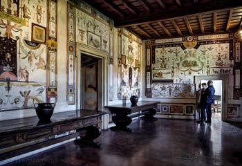 La Cagliostra, fresques de Luzio Luzi Château Saint-Ange, le Castel Sant'Angelo à Rome