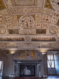 Salle de la Bibliothèque, fresques de Luzio Luzi Château Saint-Ange, le Castel Sant'Angelo à Rome