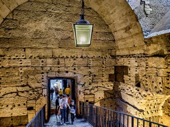 La salle des urnes du Château Saint-Ange, le Castel Sant'Angelo à Rome