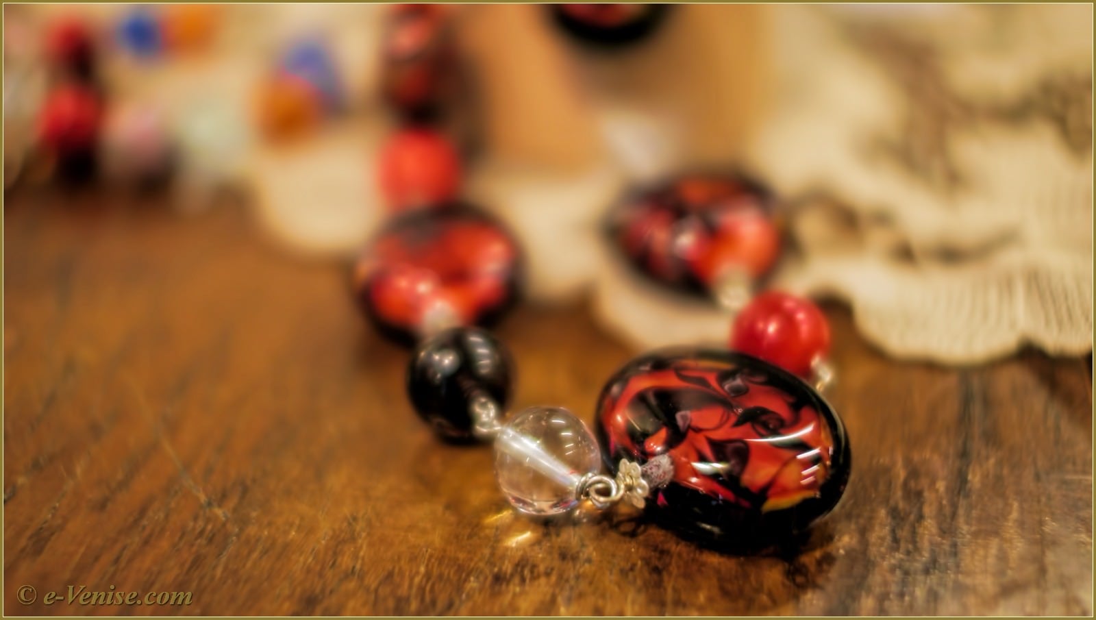 Venezi Arte Beads Necklaces Murano Glass in Venice Italy